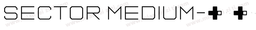 Sector Medium字体转换